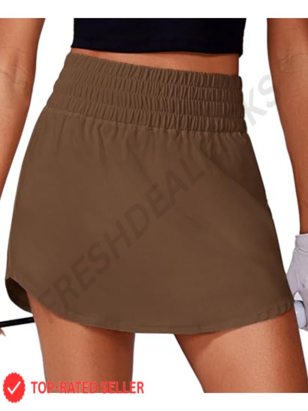 Golf Skort High Waisted A-Line with Pockets & Built-in Shorts